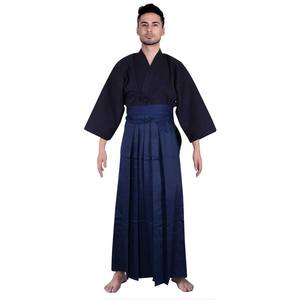 Uniforme de Kendo Hakama Unisex para Artes Marciales, 100% Algodón, Traje de Práctica Tradicional Ligero y Duradero, Azul, para Entrenamiento - Product Image 2