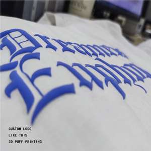 Camiseta con Estampado Puff para Parejas, Camiseta de Manga Corta con Estampado Puff 3D Personalizado para Hombre - Product Image 2