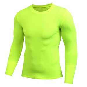 Customized Logo Compression Shirts Breathable Sport Style Fitness Rash Guard Portable Long Sleeve High Quality Cotton/Bamboo - Product Image 4