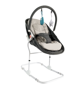 Nuevo diseño 4 en 1 con certificación EN, 4 posiciones de reclinación, altura ajustable, asiento clásico, para alimentar, jugar y dormir, moisés mecedor esencial para bebés. - Product Image 2