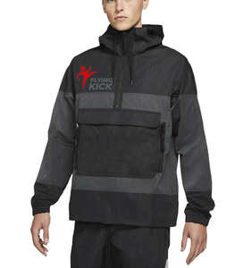 เสื้อแจ็คเก็ตกันลมสำหรับกิจกรรมกลางแจ้งในวันที่ฝนตก ออกแบบเองได้ตามต้องการ พร้อมฮู้ดสำหรับผู้ชาย - Product Image 1