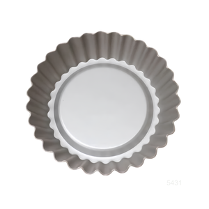 ATLAS STAR 3 Inch Aluminum Alloy Fluted Tart <b>Pan</b> & Quiche <b>Pan</b> Anodized Coating Oven/Dishwasher Safe Reusable Kitchen Baking Tool - Product Image 1