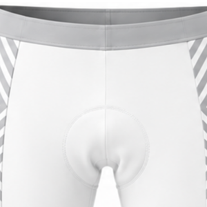 Short de cyclisme gris clair rembourré, respirant, séchage rapide, extensible, pour vélo de route, course et entraînement - Product Image 4