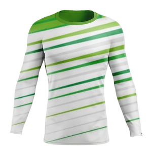 Vêtements de sport pour hommes de haute qualité, respirants et écologiques, en spandex et polyester, rashguard à manches longues - Product Image 5