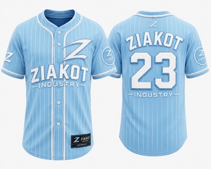 เสื้อเบสบอลสีขาวแดงลายทางคุณภาพสูงสั่งทำได้จากผู้ผลิตในปากีสถาน - Product Image 6