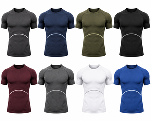 Athletic <b>Compression</b> Training <b>Shirt</b> <b>for</b> <b>Men</b> Moisture Wicking Gym Fitness Top Custom Logo Available OEM Manufacturer - Product Image 6