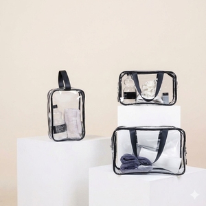 Clear PVC Cube Dust <b>Cover</b> Zipper Closure Transparent Fashion Storage Bag Cosmetic Protective <b>Wardrobe</b> Sealed Moisture-Proof - Product Image 1