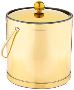 Gold Stainless Steel Ice Bucket with Lid and Handle Luxury Champagne Ice Bucket for Home Party - Product Image 6