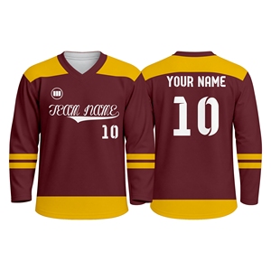 Uniforme de Hockey sobre Hielo Estilo Americano, Conjunto de Jersey de Hockey Sublimado Personalizado, Ropa Deportiva Premium para Equipos, Fabricante Directo de Fábrica - Product Image 1