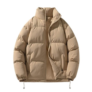 Men's Contemporary Quilted Puffer Jacket Full Zip Lightweight <b>Warm</b> Winter Casual Streetwear Outdoor Coat - Product Image 2