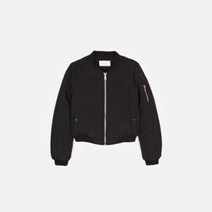 Blouson Bomber Femme Personnalisé Couleur Unie Entièrement Zippé Qualité Supérieure Léger Respirant Réversible Broderie Lettre - Product Image 1