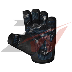 Wholesale <b>Fingerless</b> Gym Weightlifting <b>Gloves</b> Breathable Mesh Microfiber Padded Palm Wrist Wrap <b>Gloves</b> Factory - Product Image 4