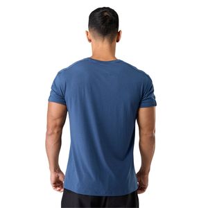 T-shirt Homme Bleu Royal Coupe Musclée en Coton Premium Col Rond Athlétique Entraînement Gym Fitness Sportswear Décontracté Haut de Gamme - Product Image 6