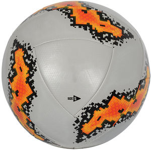 Custom Logo Official Size 5 PU Leather Eco-Friendly Soccer Ball Latex Bladder Classic Thermal Bonding for Outdoor Sports - Product Image 1