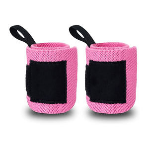 Muñequeras de Compresión Flexibles y Cómodas de Nailon Rosa para Mujer, con Tiradores Fáciles de Abrir, Par para Yoga y Pilates - Product Image 1