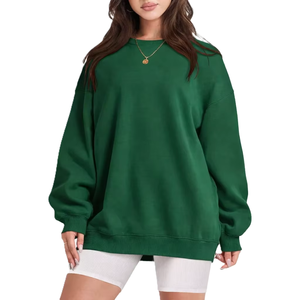 Sudadera para Mujer, Estilo Vintage, Lavada, Holgada, Informal, para Uso Diario - Product Image 5