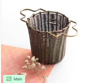 Colador de té profundo de latón hecho a mano de calidad de lujo, filtro de acero inoxidable tejido fino para cocina, uso doméstico con acabado antiguo - Product Image 3