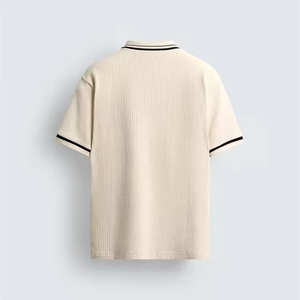 Nueva Llegada: Camiseta Polo Slim para Hombre, Manga Corta, Tejido de Piqué Suave, Camiseta Deportiva de Verano, Etiqueta Bordada Personalizada, Proveedor OEM - Product Image 2