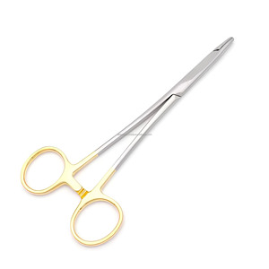 Portaagujas de Acero Inoxidable TC con Anillos Dorados para Sutura Quirúrgica General, Fabricante Mayorista Líder - Product Image 5