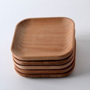 Plateau de service en bois naturel, magnifique plateau en bois artisanal pour aliments, collations, fruits, fruits secs, desserts et décoration de table - Product Image 2