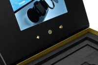 Boîte de brochure vidéo avec écran LCD IPS personnalisé pour usage professionnel, impression couleur intégrale, boîte cadeau
