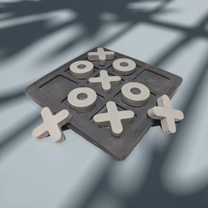 Modern Wooden Tic Tac Toe Set Decorative Games <b>Coffee</b> <b>Table</b> Decor Home Living Room Accent Luxury XO Noughts Crosses - Product Image 5