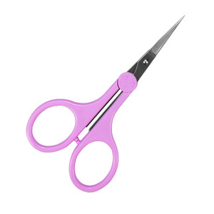 Gold Coated High Quality Eyelash <b>Extension</b> Scissors Manicure Spring Scissor Sustainable Eyelash Scissor With Private Label - Product Image 1