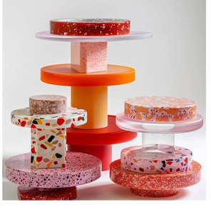 High on Demand <b>Wedding</b> Table Display Resin <b>Cake</b> Stand With Coaster With Custom Design and Size Available From Indian Exporter - Product Image 2