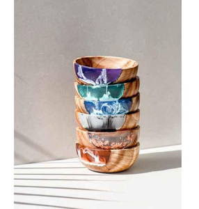 Bol en bois et résine écologique de qualité supérieure, élégant et durable, compatible lave-vaisselle, avec fournisseur en gros - Product Image 2
