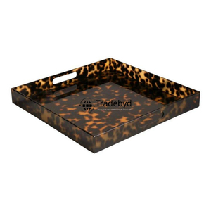 Bandeja de Servicio Moderna con Diseño de Cuerno, Hecha a Mano, Decorativa, para Mesa, Uso Premium en Hogar, Hotel y Comedor, Multiusos y Móvil, por Tradebyd - Product Image 3