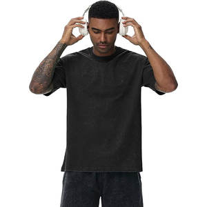 Camisetas de Algodón Extra Grandes para Hombre, Corte Holgado, Estilo Vintage Lavado, Unisex, Manga Corta, Camisetas Casuales, Cómodas, Estilo Urbano - Product Image 3