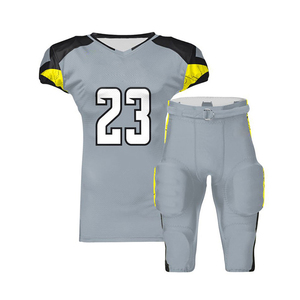 Conjunto de Casco de Fútbol Americano Blanco y Azul Marino, Diseño Sublimado en Degradado, Poliéster Transpirable, Kit de Equipamiento de Fútbol Americano - Product Image 1