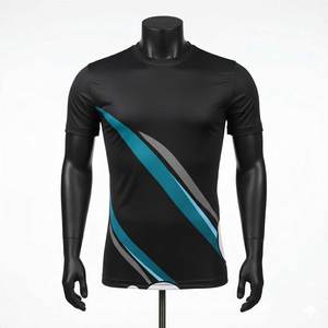 T-shirt décontracté pour homme de haute qualité, 100% coton, logo personnalisé sublimé, séchage rapide, respirant, manches courtes, été - Product Image 1