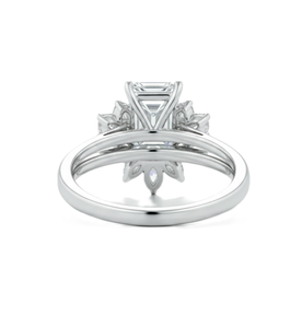 แหวนมอยซาไนต์ แหวนแฟชั่น มรกต เพชรเลี้ยงในห้องปฏิบัติการ ทองคำแท้ 14K 18K แหวนหมั้น แหวนแต่งงานวินเทจ แหวนสวยหรู - Product Image 4