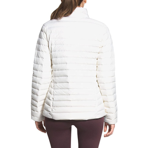 2026 New Women's White Down Puffer Jacket Full <b>Sleeve</b> Stand Collar Zipper Closure Solid Color Winter Warm Outerwear ODM OEM - Product Image 2