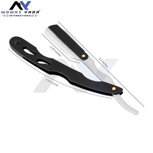 Premium 100 Percent Stainless Steel <b>Straight</b> Razor for Men Professional Barber Shavette Classic <b>Straight</b> Edge Cut Throat Shaving - Product Image 1