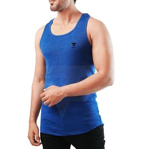 Vente chaude hommes à séchage rapide débardeur couleur unie sans manches formation vêtements de sport pour la musculation - Product Image 1