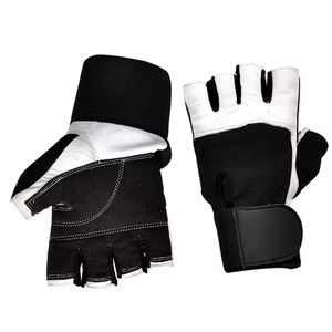 Gants de fitness légers en cuir, demi-doigts, respirants, pour la musculation, l'exercice, la musculation et l'entraînement - Product Image 1