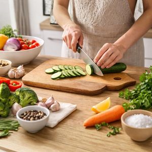 Tabla de Cortar Hecha a Mano de Madera de Mango (31.75x19.05cm, 1.5cm de Grosor) Reversible Antideslizante para Cocina, Duradera y Rústica - Product Image 5