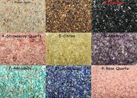 Vente en gros 100g de copeaux de pierres précieuses naturelles mélangés : Améthyste, Quartz Rose, Agate, Quartz – Pierres roulées, graviers pour artisanat, décoration et énergie
