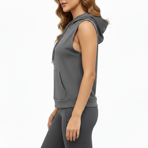 Camiseta sin mangas profesional personalizada para mujer, de poliéster y spandex, transpirable, de secado rápido, para primavera y verano. - Product Image 4