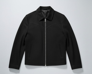 Premium Mens <b>Suede</b> Leather Bomber <b>Jacket</b>-Slim Fit Stand Waterproof Windproof Soft Genuine <b>Suede</b> Full Lining Durable YKK - Product Image 1