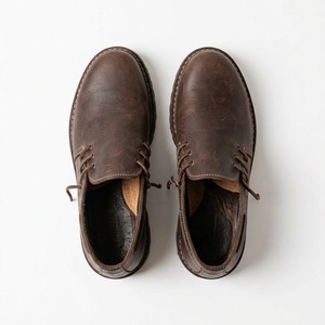 Zapatos para caminar de cuero genuino marrón para hombre, botines informales con cordones y punta redonda, calzado de otoño - Product Image 4