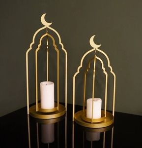 Centre de table décoratif islamique en métal pour le Ramadan, idéal pour les réceptions de l'Aïd Moubarak à la maison, au restaurant ou à l'hôtel - Product Image 3