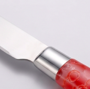 Ensemble de couverts en acier inoxydable avec manches à pois rouges, fourchette, couteau, cuillère, cuillère à café, design moderne, passe au lave-vaisselle, utilisation en camping - Product Image 2