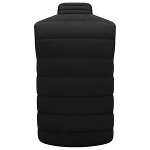 Chaleco Acolchado de Forro Polar con Cuello Alto Color Borgoña para Hombre, Marca GENERSA SPORTS, Cierre de Cremallera, Resistente al Viento, Secado Rápido, Transpirable, Informal, para Invierno - Product Image 2