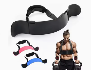 Adjustable Shoulder Neck Support <b>Belt</b> EVA Antilip Fitness Training Accessory for Adults <b>Red</b> Yellow Black - Product Image 4