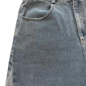 Pantalones Cortos de Mezclilla Desgastados de Cintura Alta para Hombre, Pierna Recta, Borde Deshilachado, Rotos, Casuales, de Verano, de Algodón - Product Image 5