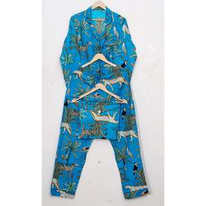 Conjunto de Pijama de Algodón 100% Transpirable para Mujer, Top de Manga Larga, Pantalones Largos con Cintura Elástica, Ropa de Dormir de 2 Piezas para Otoño, Invierno y Primavera - Product Image 5