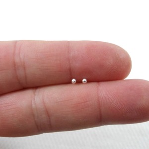 Pendientes de Bola de Plata 925, Minimalistas, para Uso Diario, Joyería Unisex - Product Image 3